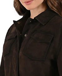 Frye Women's Women s Goat Suede Jacket