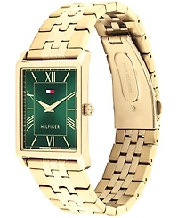 Tommy Hilfiger Men's Quartz Gold Tone Stainless Steel Bracelet Watch, 25.5 mm