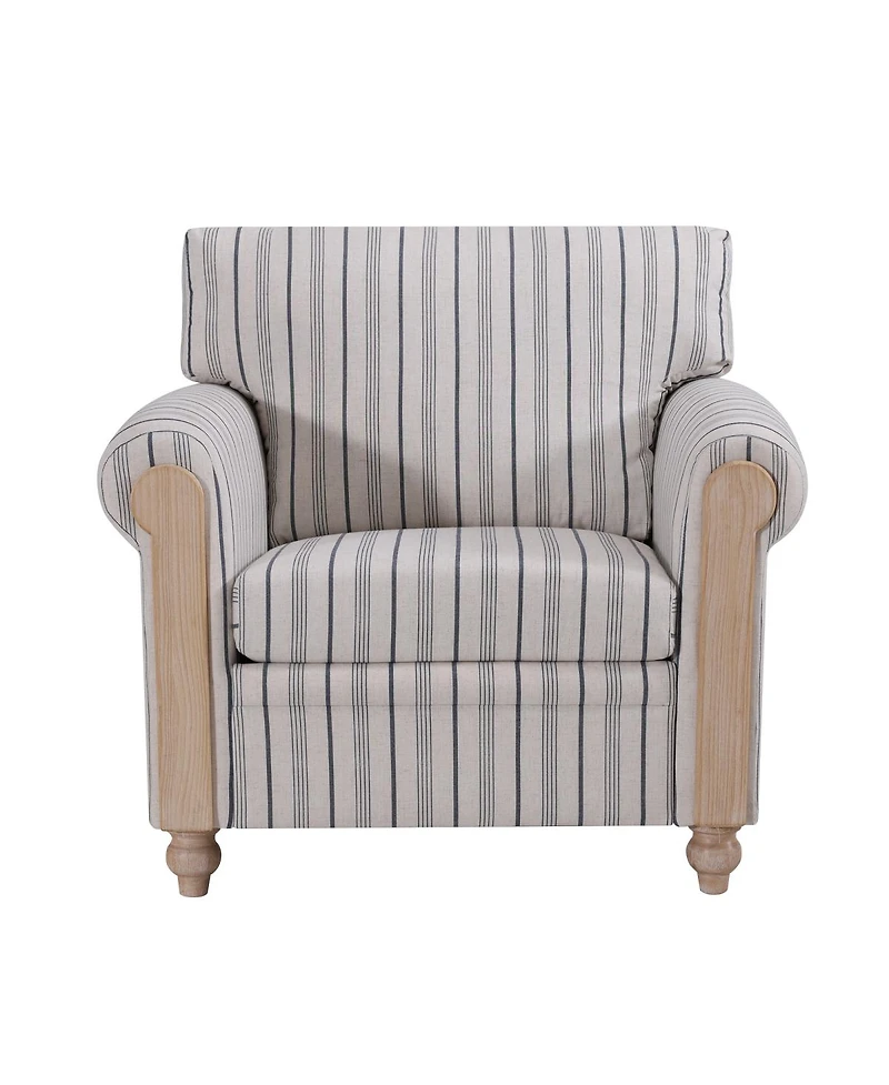 Streamdale Furniture Pu Cover Sofa with Birch Legs