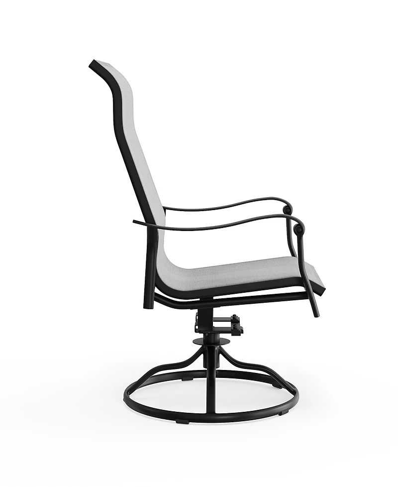 Agio Oasis 29" Aluminum Rust-Proof Outdoor Swivel Chair, Created for Macy's