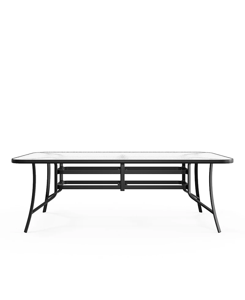 Agio Oasis 84" Aluminum Rectangular Outdoor Dining Table