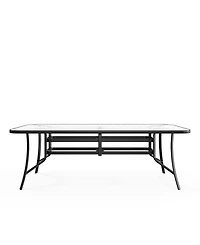 Agio Oasis 84" Aluminum Rectangular Outdoor Dining Table