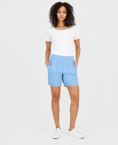 Style & Co Women's Pull-On Utility-Pocket Shorts, Created for Macy's