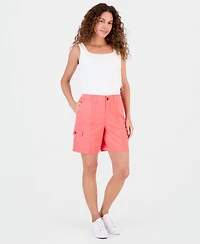Style & Co Women's Mid-Rise Comfort-Waist Cargo Shorts, Macy's Exclusive