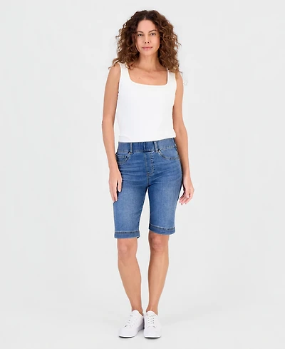 Style & Co Petite High Rise Shaping Bermuda Shorts, Macy's Exclusive