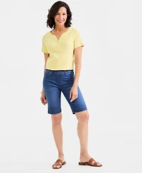 Style & Co Petite High Rise Shaping Bermuda Shorts, Macy's Exclusive