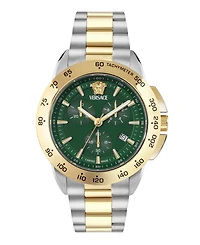 Versace Men's V-Sport Two-Tone Stainless Steel Bracelet Watch, 44mm