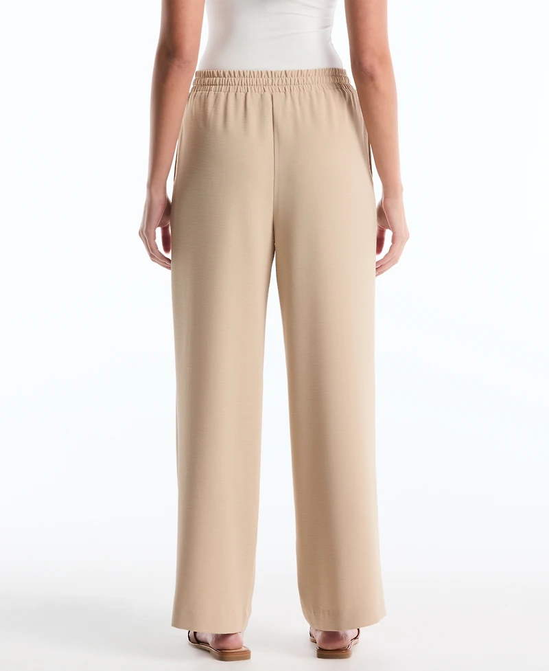 Rafaella Petite Drawstring Wide-Leg Pants