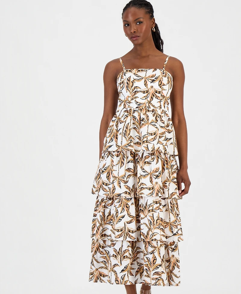 I.n.c. International Concepts Petite Tiered Woven Dress, Macy's Exclusive