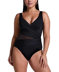 Hunkemoller Women's Shaping Shell Mesh Swimsuit