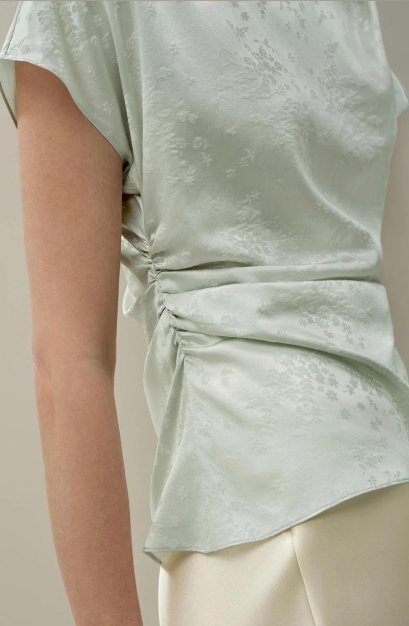 Lilysilk Women's Ying Jacquard Silk Top