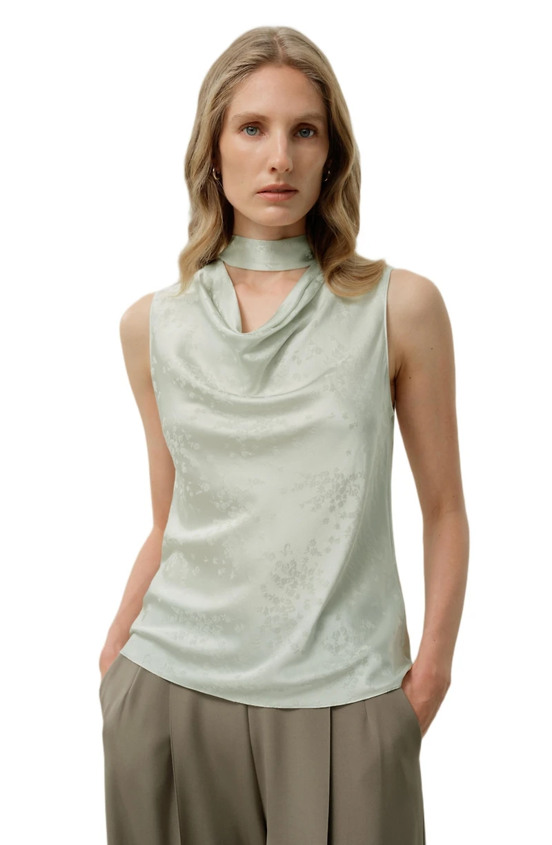 Lilysilk Women's Ying Jacquard Silk Tank