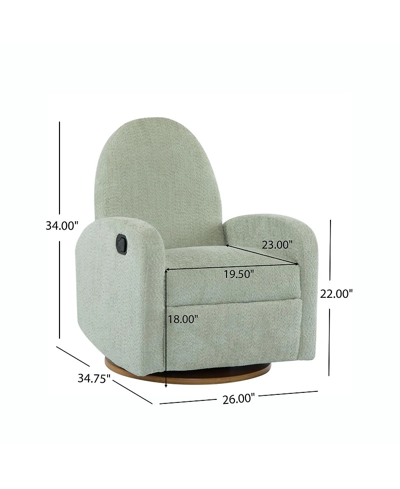 Streamdale Furniture 360 Swivel and Glider Recliner Chair