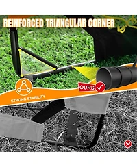 Joyaire Pro-Grade Kids Backyard Soccer Goal, Tear-Resistant 5-Layer Polyester Net & 10mm Poles, 7x5ft Portable Pop Up Training Set with 4 Ball