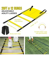 Joyaire 2 Set Pro-Grade Kids Backyard Soccer Goal, Tear-Resistant 5-Layer Polyester Net, Portable Pop Up Training Set