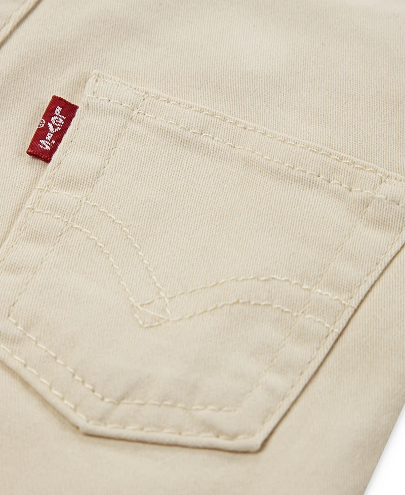 Levi's Baby Boys' and Girls' Sleeveless Twill Overalls
