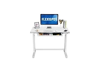 FlexiSpot EW8W Height Adjustable Standing Desk, White