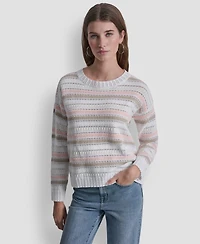 Dkny Jeans Women's Long-Sleeve Crewneck Sweater