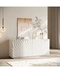 Streamdale Furniture Buffet Cabinet with Storage, 4 Doors, 59" Wide