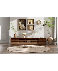 Streamdale Furniture 70" Modern Tv Stand for TVs up to 80" with Cable Management & Soft-Closing Hinges