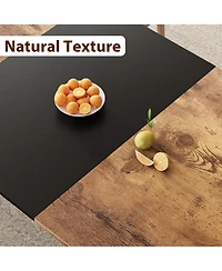 gaomon 78.7 Inch Long Rectangle Dining Table for 6-8 People Industrial Wood Dinner Table