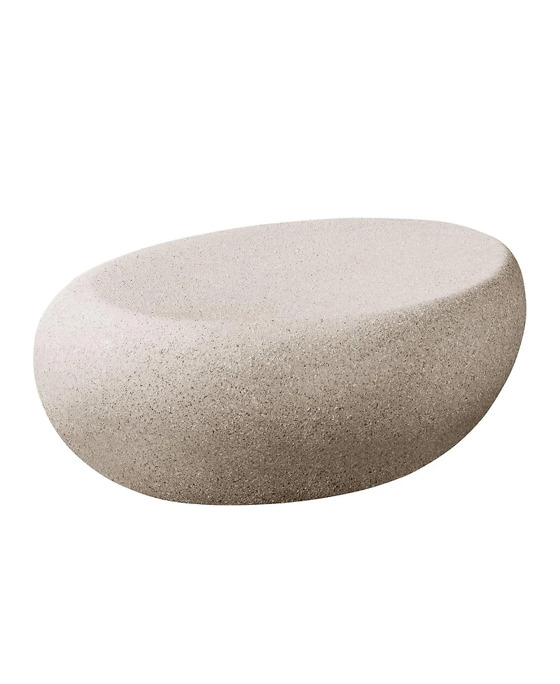 Streamdale Furniture Fiberglass Rocks Coffee Table - No Assembly Required