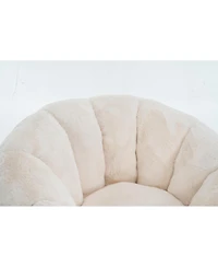 Streamdale Furniture Adult Floral Bean Bag Chair, Ultra-Soft Faux Fur, Large Single-Seater.