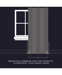 Lauren Ralph Sallie Blackout Back Tab Rod Pocket Curtain Panel