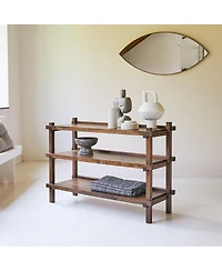 Tikamoon Arko bookcase in solid mango wood