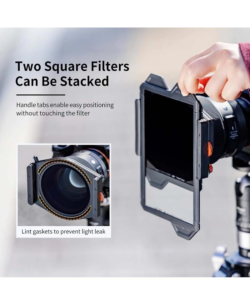 KandF Concept X Pro Square Filter Holder System with Cpl, ND1000