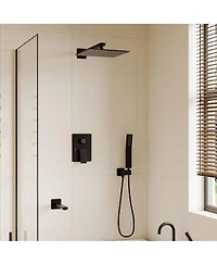 Lalahoo Rainfall Shower System With Handheld Spray And Tub Spray