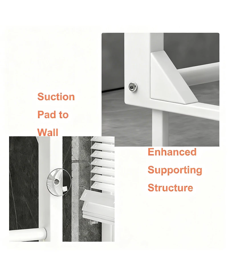 Yigii 3 Tier Metal Adjustable Over the Toilet Storage Rack – Bathroom Organizer