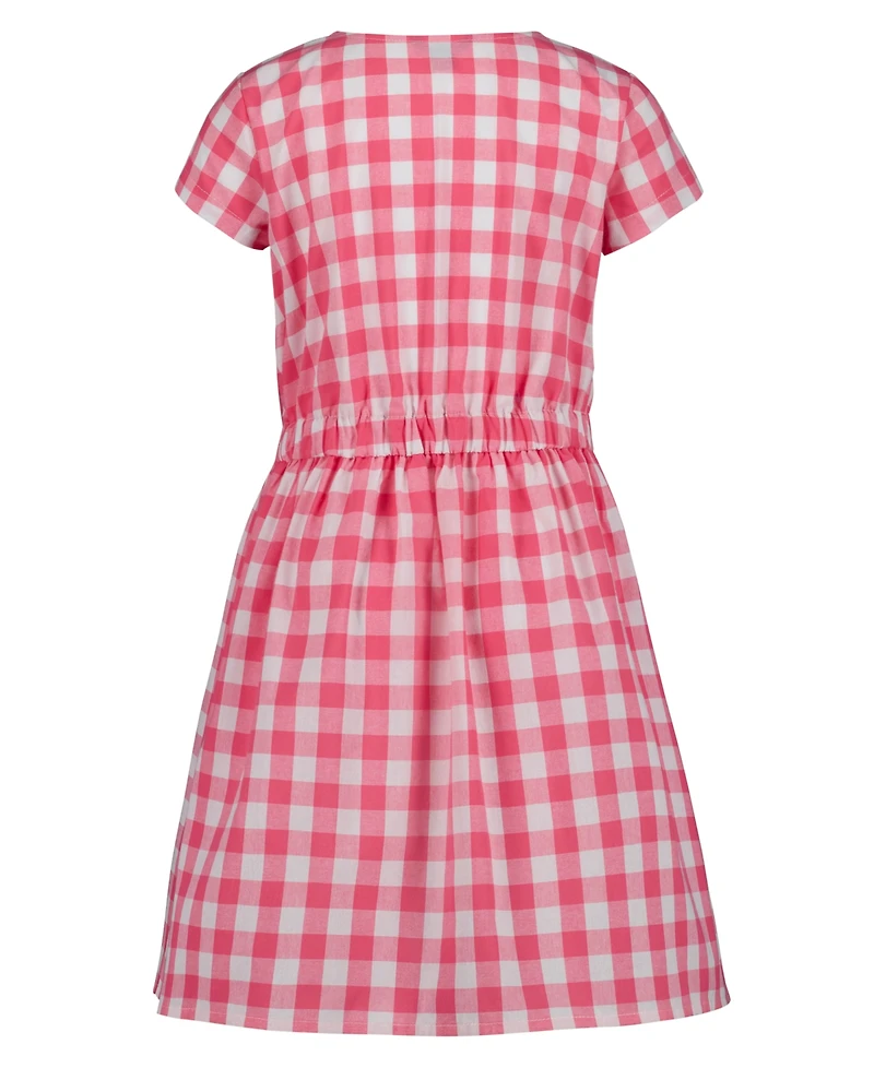 Tommy Hilfiger Girls' 7-16 Gingham Round Neck Dress