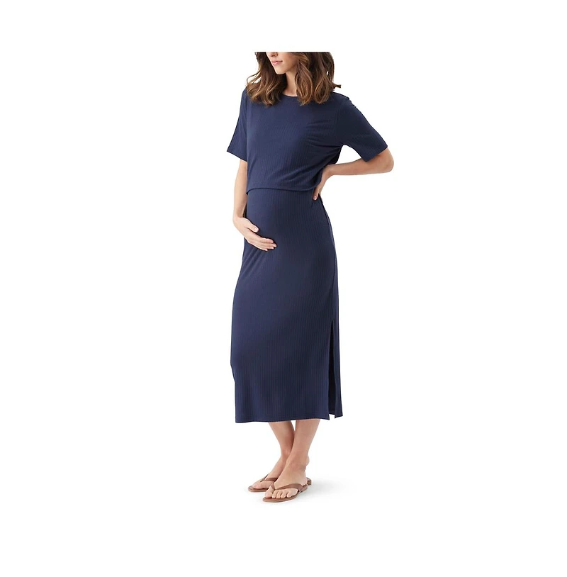 Ripe Maternity Ivy Rib Nursing Dress