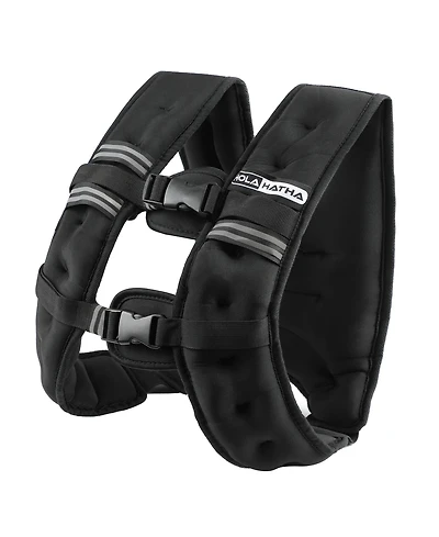 HolaHatha Weighted Vest for Running with Reflective Stripes and Elastic Straps
