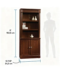 Yigii Five-Shelf Bookcase with Storage Doors and Adjustable Shelves