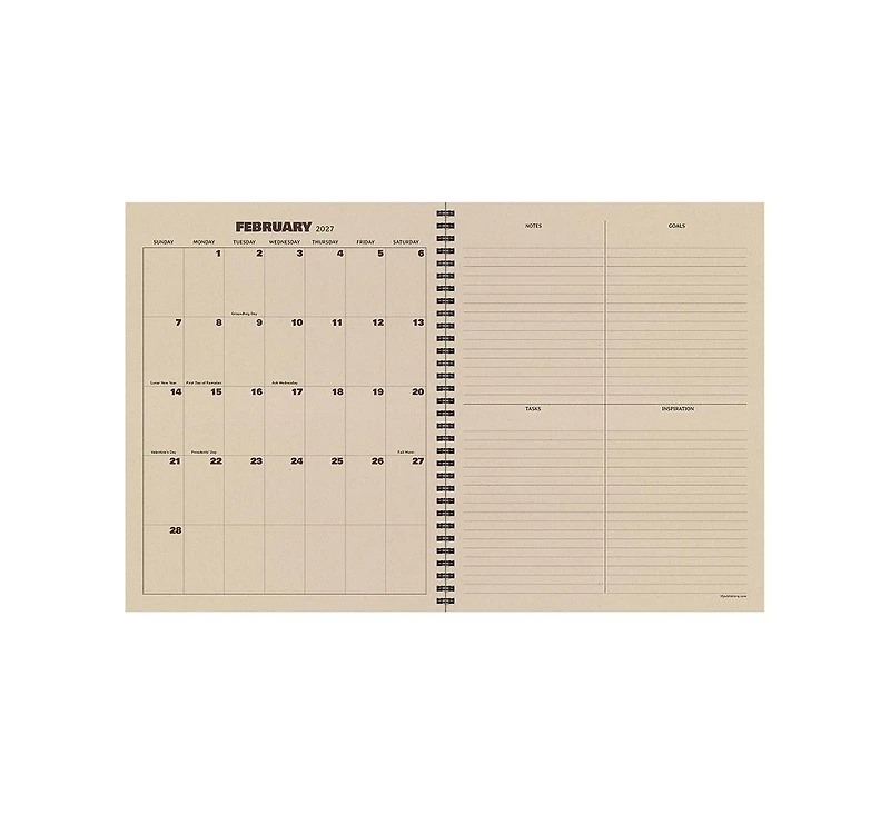 Tf Publishing Paper Goods July 2026 - June 2027 Checkered Cowboy Large Weekly Monthly Planner