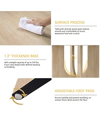 Streamdale Furniture 47.3" Round Dining Set with 4 Upholstered Chairs -