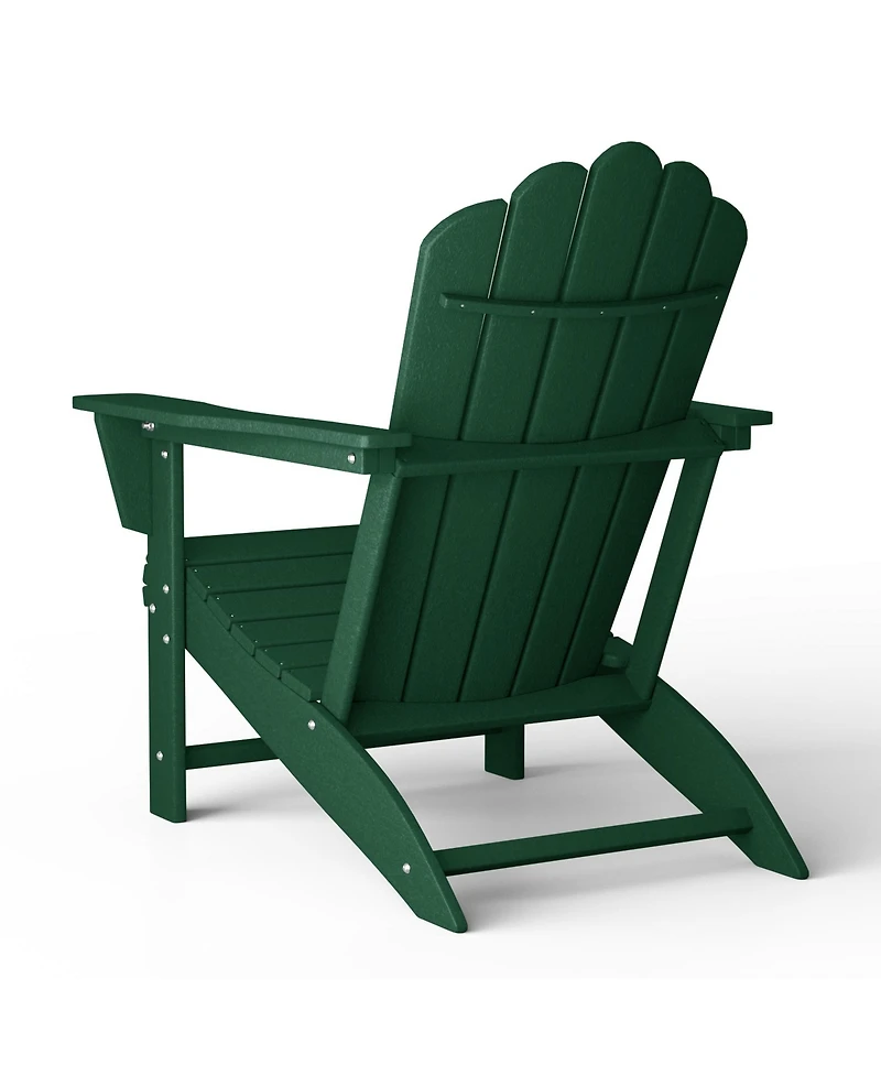WestinTrends Outdoor Patio Hdpe Adirondack Chair With Cup Holder