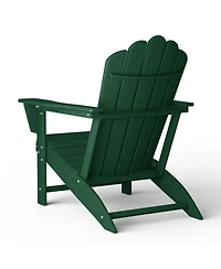WestinTrends Outdoor Patio Hdpe Adirondack Chair With Cup Holder