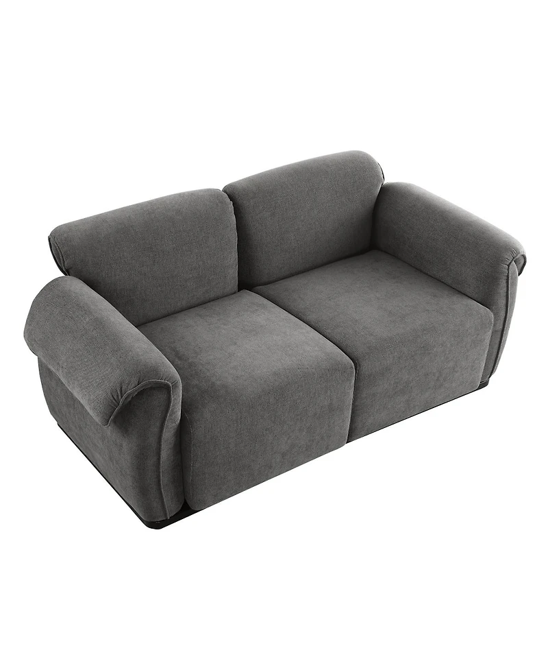 Streamdale Furniture Chenille Modular Sofa with Iron Frame (68.5" L)
