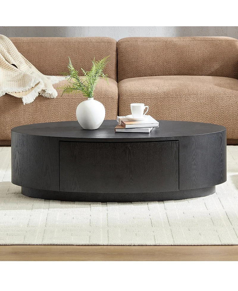 Streamdale Furniture Modern Luxury Oval Coffee Table, Elegant Living Room Accent Piece