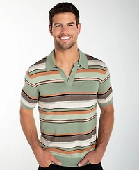 Liverpool Los Angeles Men's Short-Sleeve Johnny Collar Sweater