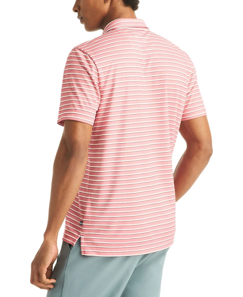Nautica Men's Short-Sleeve Stripe Print Golf Polo Shirt