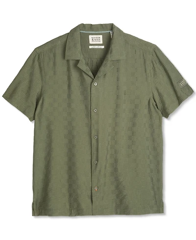 Scotch & Soda Men's Solid Regular-Fit Shirt