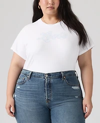 Levi's Plus Crew Neck Short-Sleeve Logo T-Shirt