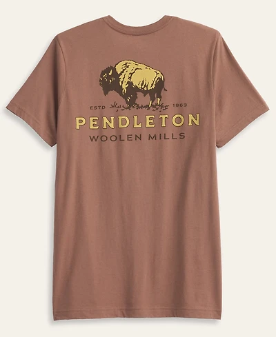 Pendleton Men's Short-Sleeve Bison Graphic T-Shirt