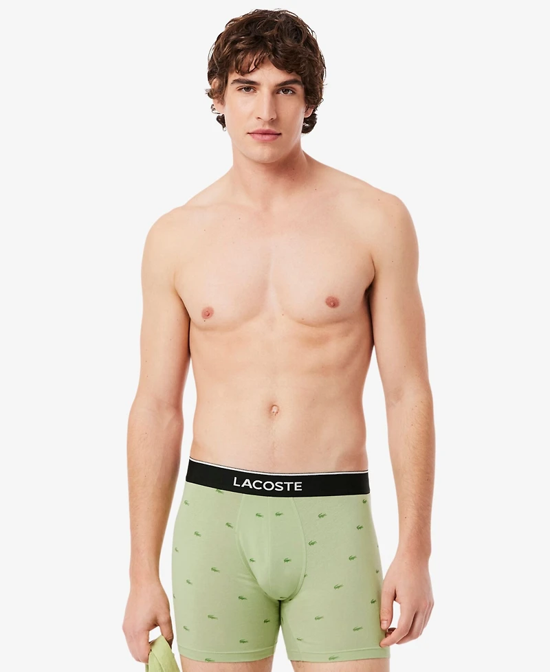 Men's Cotton Stretch Boxer Briefs, 3-Pack