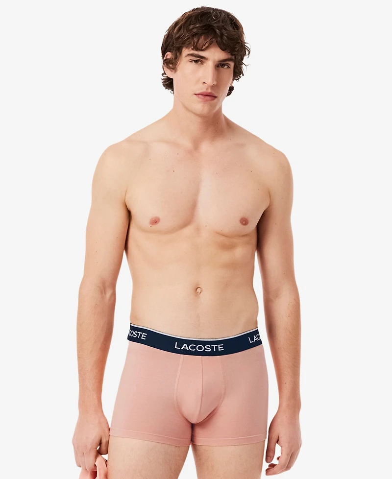 Lacoste Men's Regular-Fit Trunks, 3-Pack