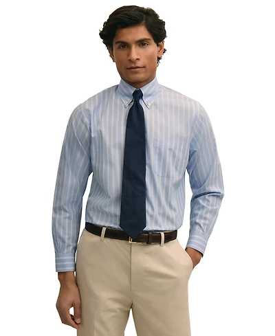 B by Brooks Brothers Men's Regular Fit Button-Down Dress Shirt